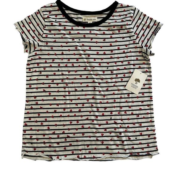 NWT Tucker +Tate Striped Ladybug T-shirt Girls Size 8 - Picture 1 of 8